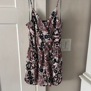 Floral print jumper with pockets